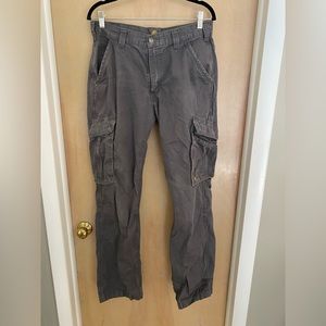 Carhartt grey cargo pants size 31x34